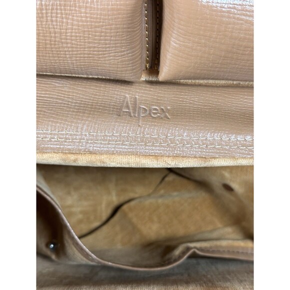 Vintage Alpex Camera Bag With Strap Brown Genuine Leather Made In Japan - Picture 3 of 16